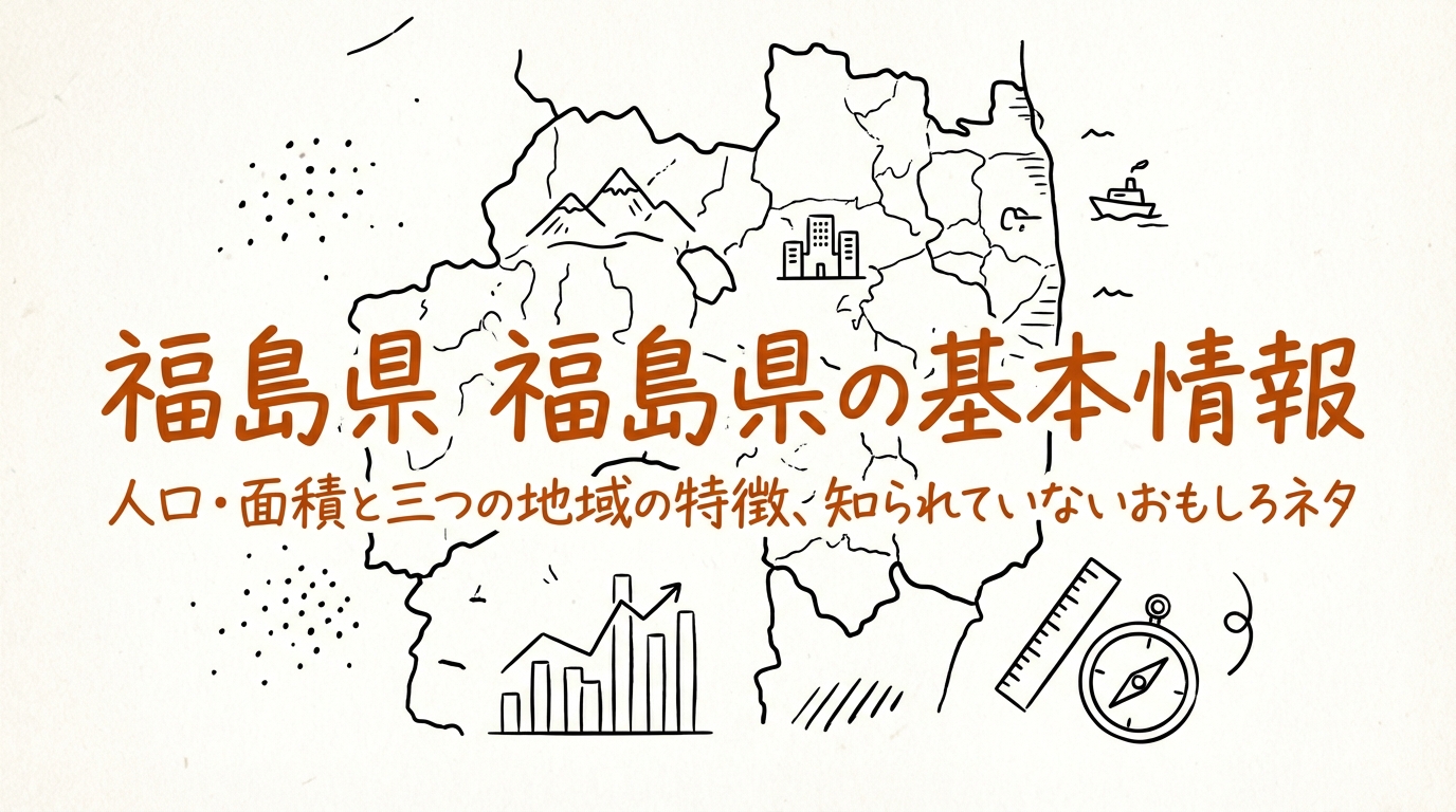 福島県の基本情報人口面積と三つの地域を持つ特徴と知られていないおもしろネタ
