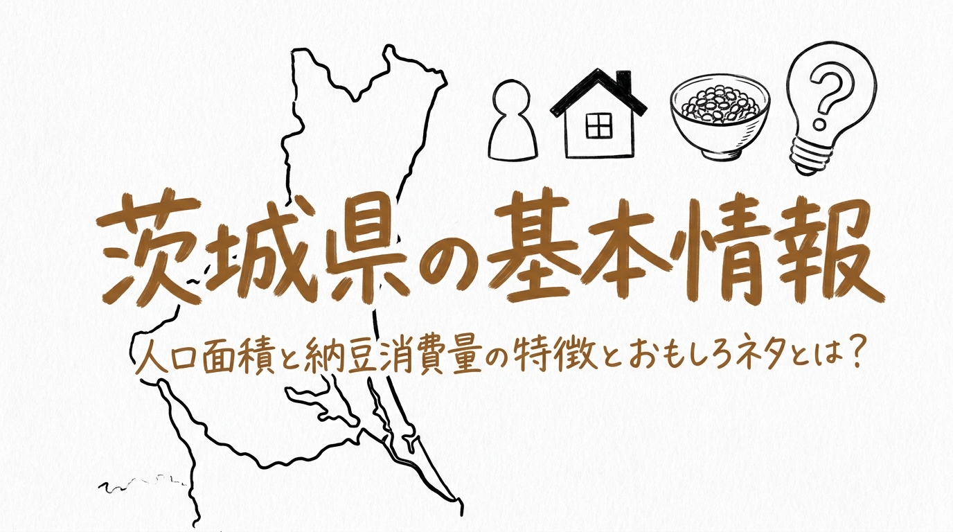茨城県の基本情報人口面積と納豆消費量の特徴とおもしろネタとは？