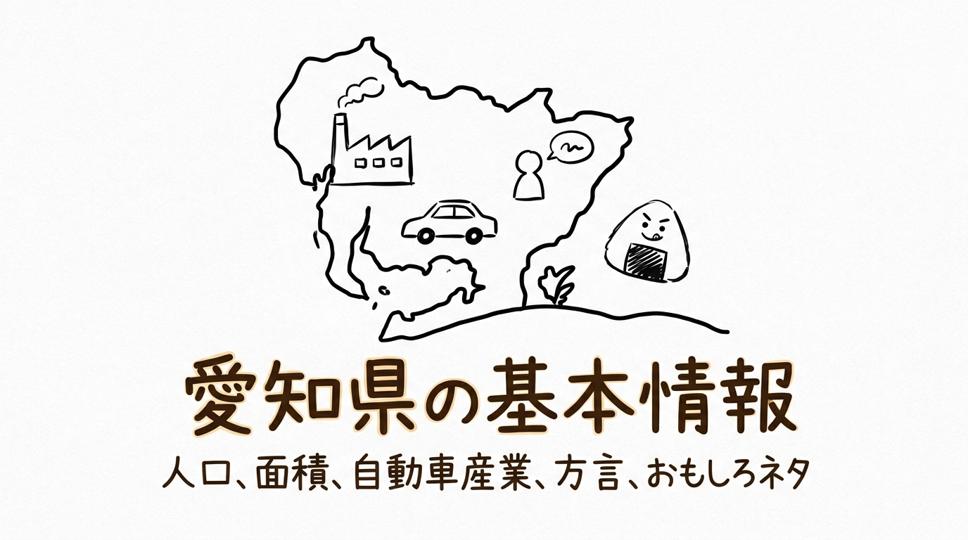 愛知県の基本情報人口面積と自動車産業中心の特徴と方言やおもしろネタとは？