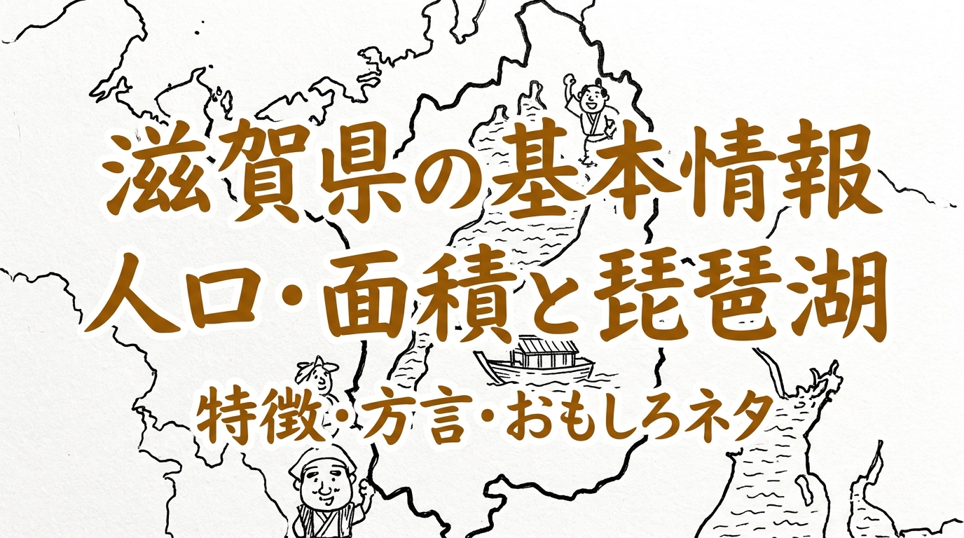 滋賀県の基本情報人口面積と琵琶湖を持つ特徴と方言やおもしろネタとは?
