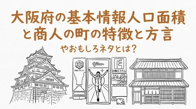 大阪府の基本情報人口面積と商人の町の特徴と方言やおもしろネタとは？